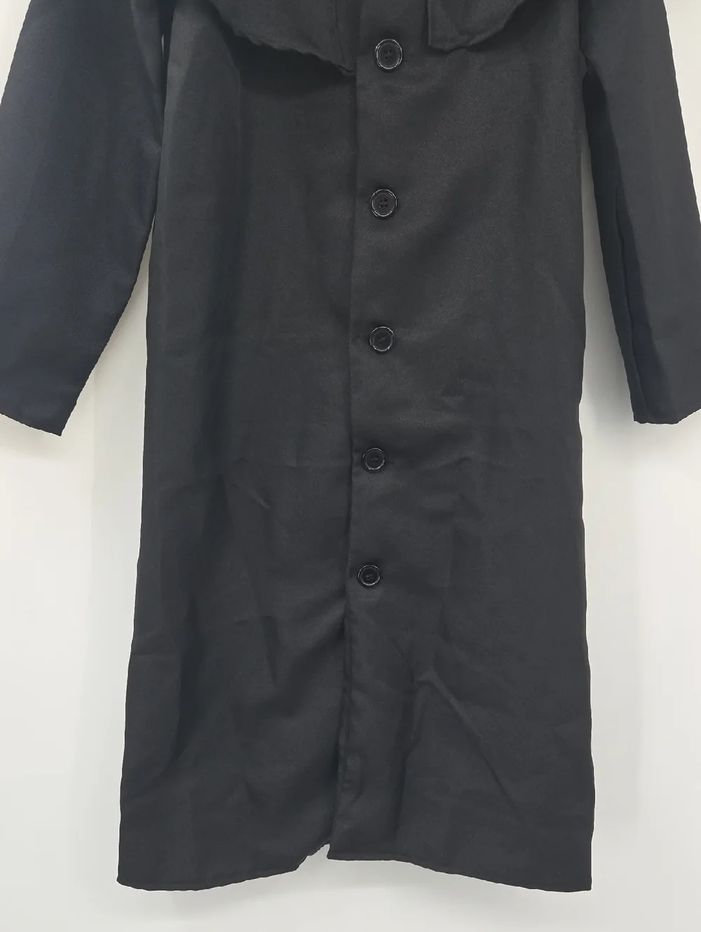 Children's Black Priest Costume with Gold Cross